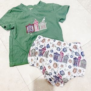 Boys Smock halloween fall set